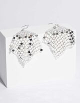 fülbevaló - Egyszínű - ezust