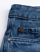 Jeansshorts - Straight Fit - blau