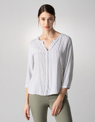 Blouse - Viscose - Vert fonc&eacute;