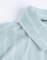Hemd - Streifen - türkis