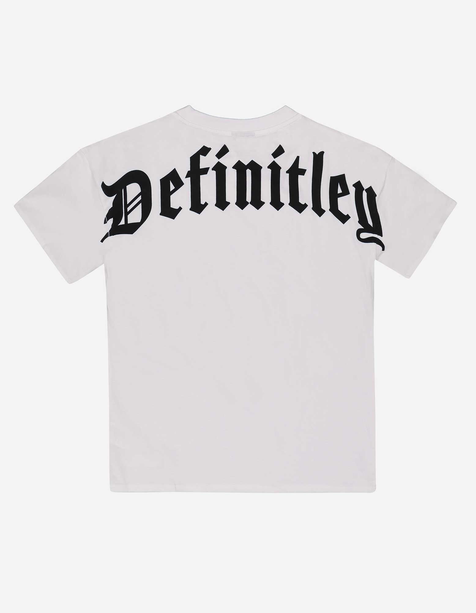 T-shirt - Message imprim&eacute; - blanc