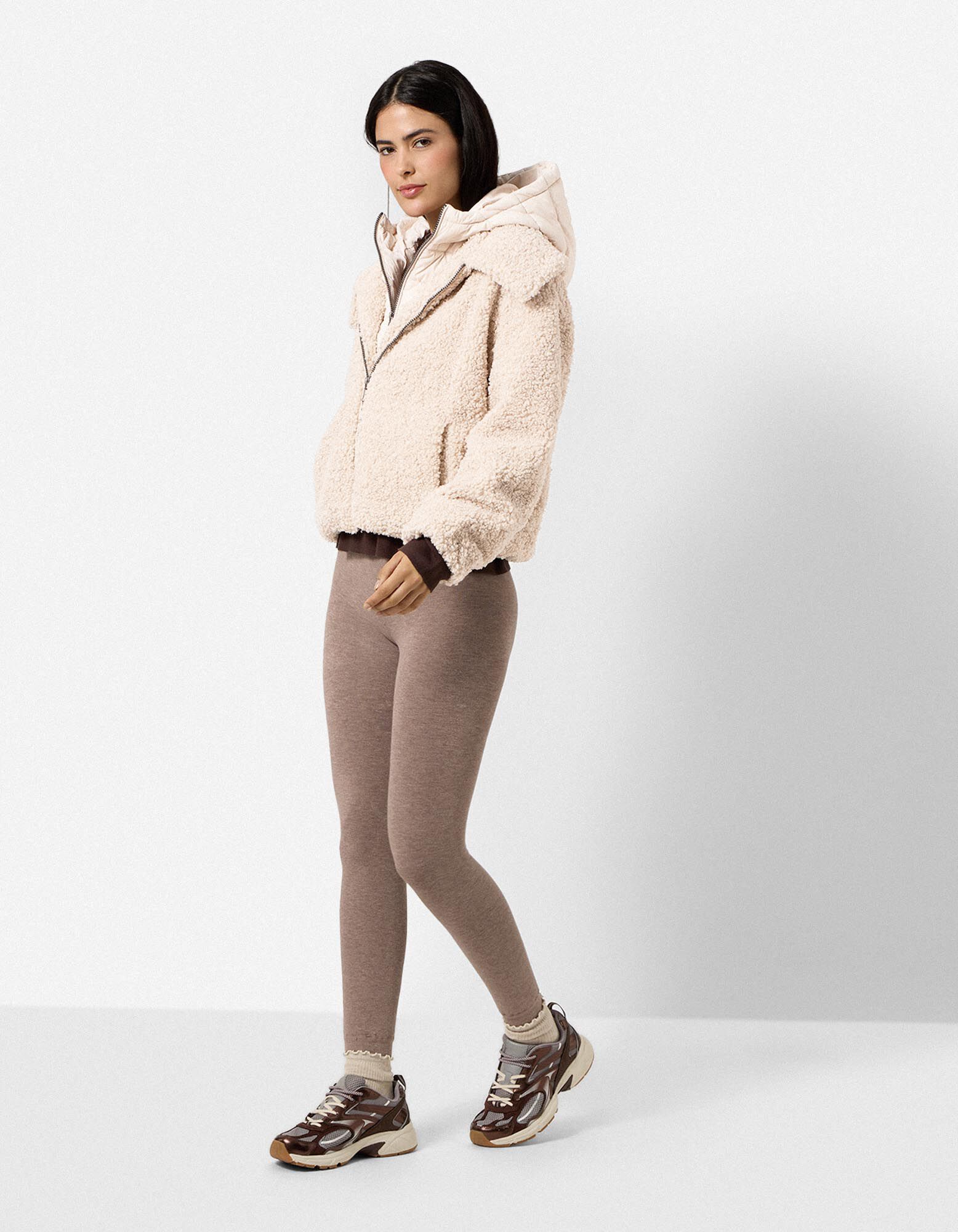 Veste - Capuche amovible - beige