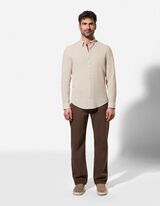 Hemd - Leinen-Mix - beige