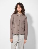 Sweatjacke - Modal-Anteil - braun