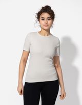 T-s&auml;rk - soonikuline struktuur - valge