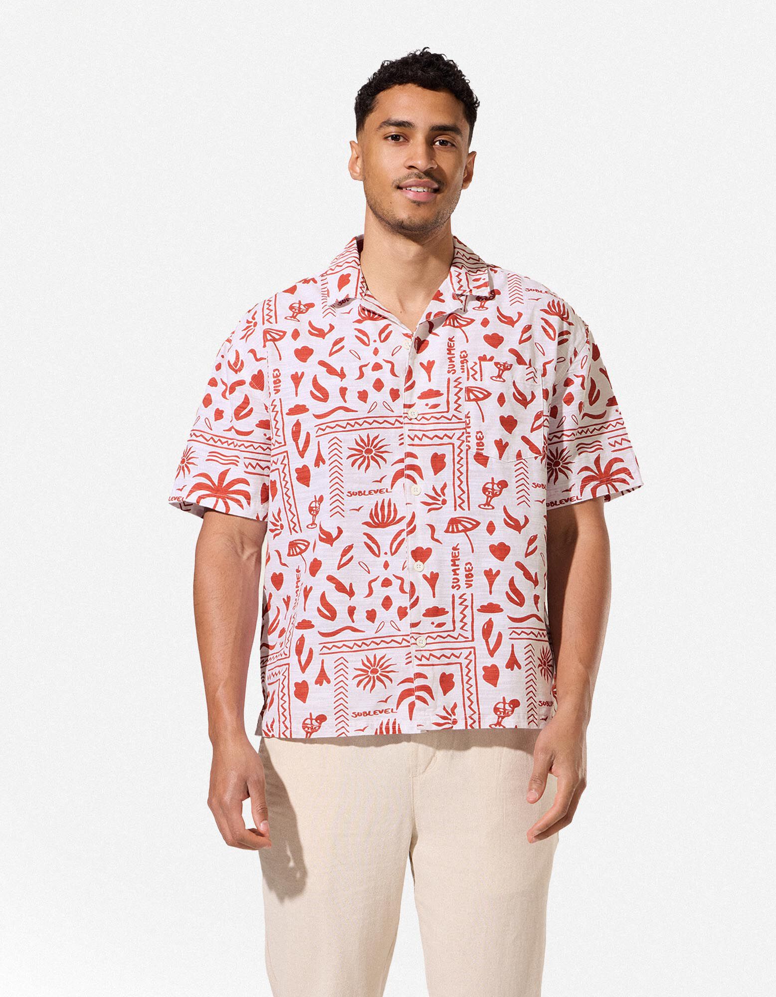 Chemise - Imprim&eacute; all-over - orange