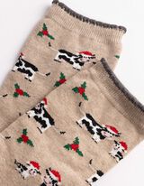 Socken - gemustert - Beige