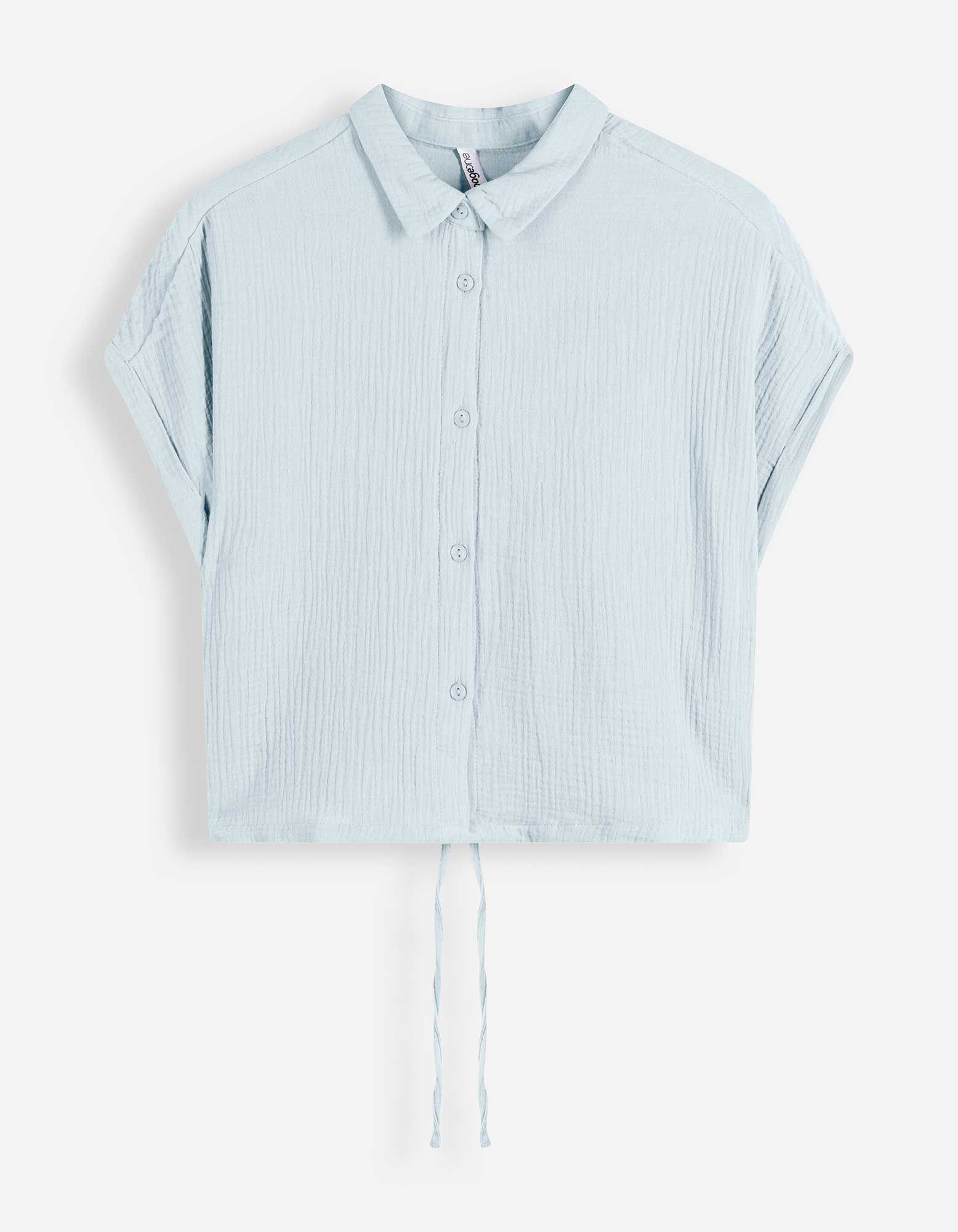 Chemise - Mousseline - bleu clair