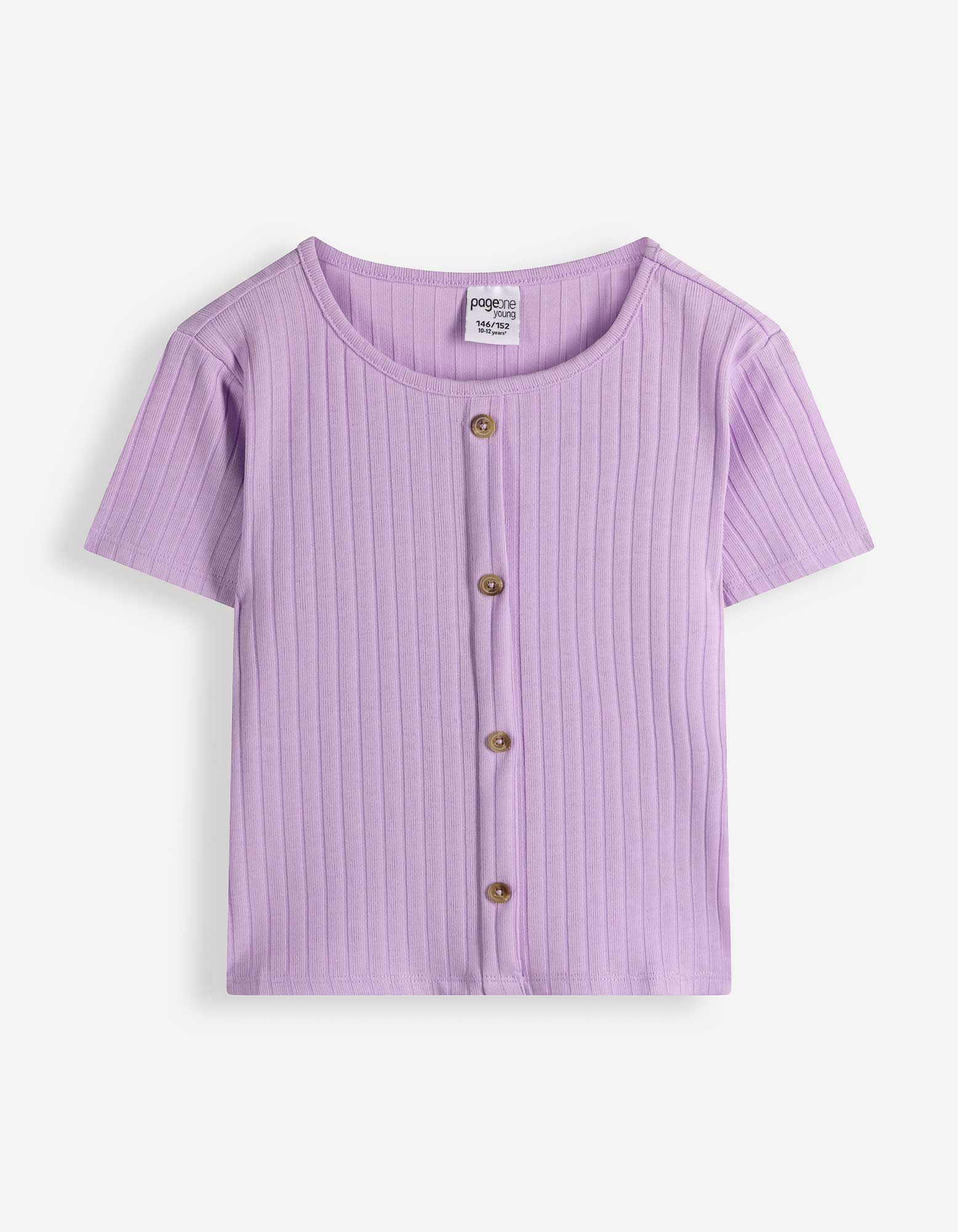 T-shirt - Patte de boutonnage - ros&eacute; tendre 