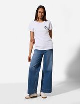 Tričko - Lilo a Stitch - b&iacute;l&aacute;