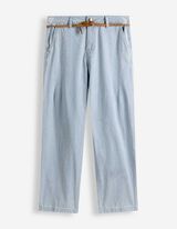 Chinohose - G&uuml;rtel - blau