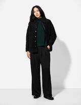 Jakna - Umjetno krzno - crna