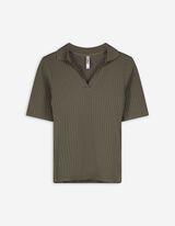 Poloshirt - Baumwoll-Mix - dunkelgrün