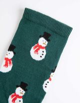 Čarape - Božić - tamno zelena