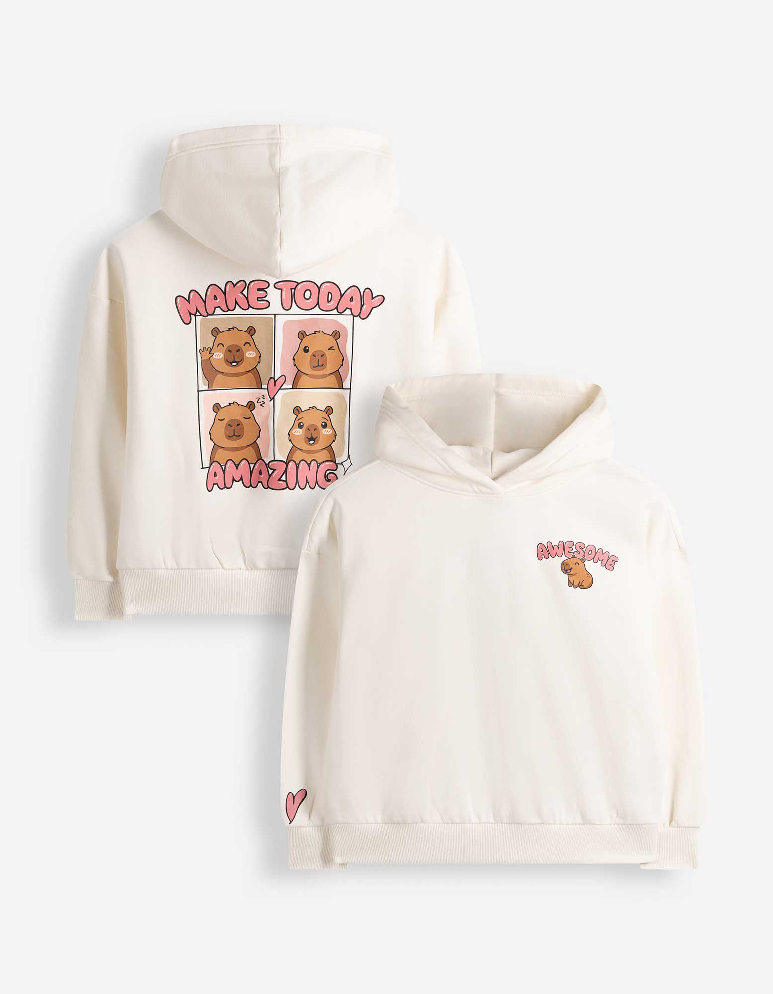 Sweatshirt - Afdrukken achteraan - Off-White