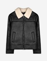 Jacke - einfarbig - schwarz