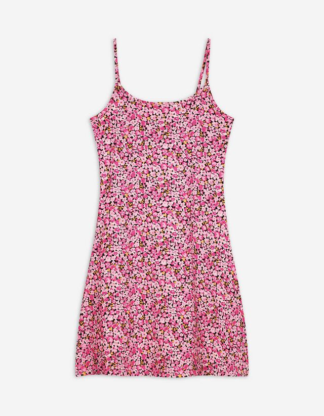 Kleid in A-Linie - Spaghettiträger