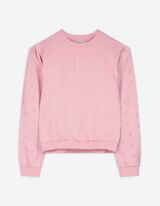 Sweatshirt - Broderie - pink