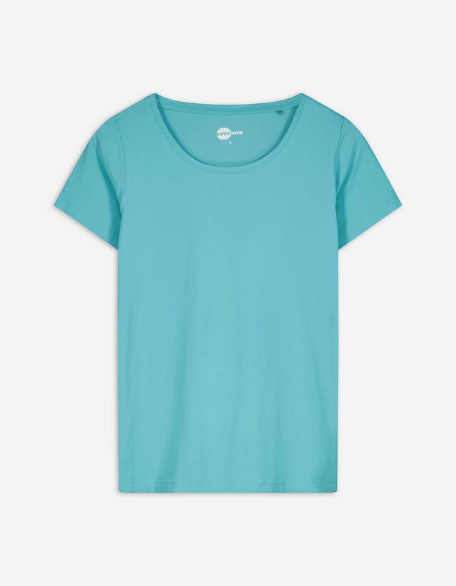 T-Shirt - Stretchanteil - türkis