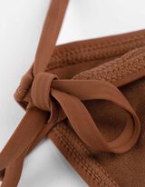 Slip de bikini - Unicolore - Brun
