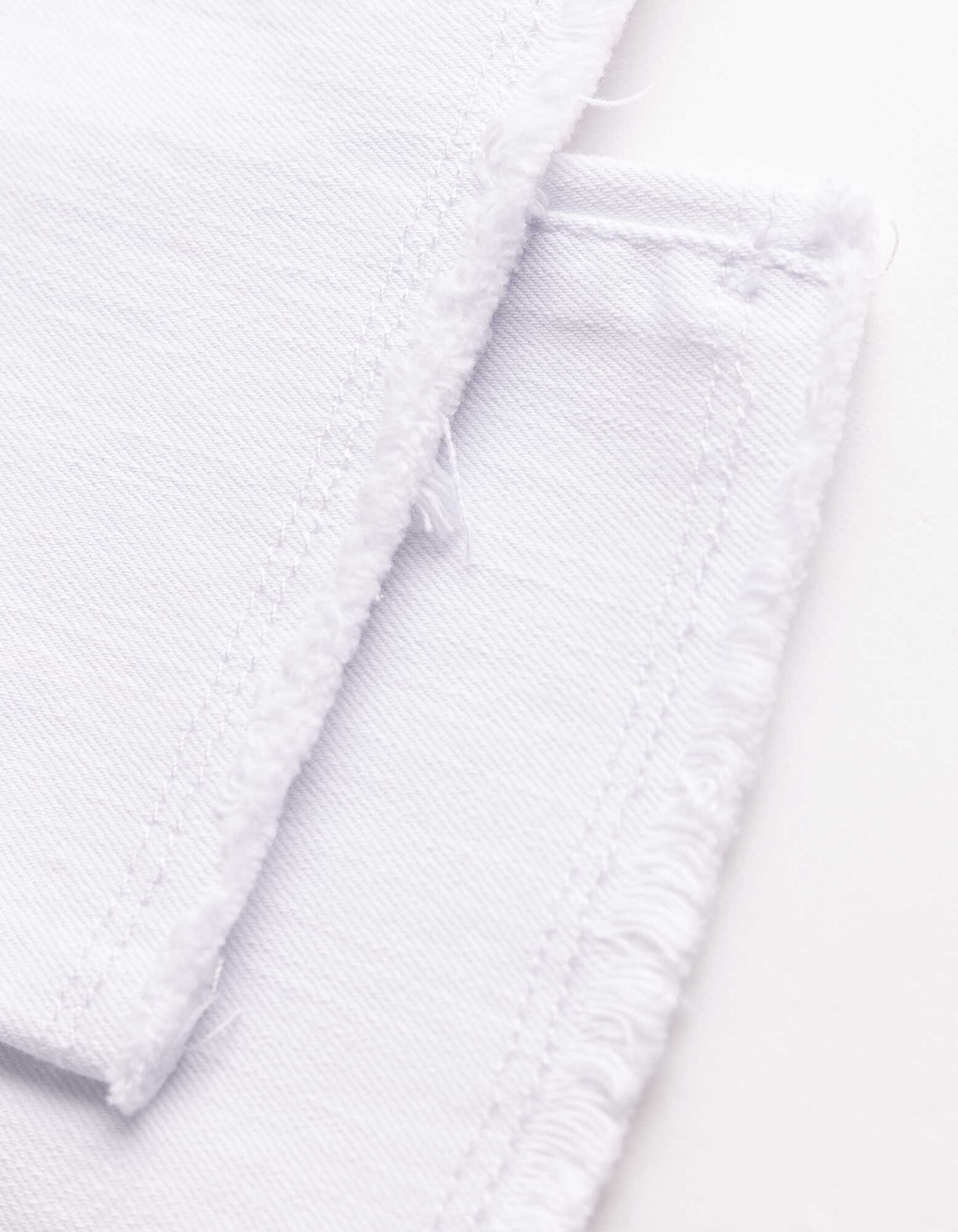Pantacourt - Coupe Skinny Fit - blanc