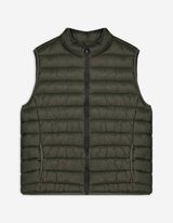 Gilet - Col droit - Vert foncé