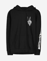 Felpa con cappuccio - Oversized Fit - nero