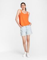 Ujjatlan felső - Csom&oacute;zott - narancs