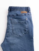Jeans - Elastischer Bund - blau