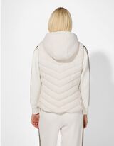 Steppweste - Steppn&auml;hte - wei&szlig;