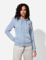 Sweatjacke - Regular Fit - hellblau