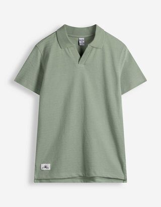 Poloshirt - Polokragen - Gr&uuml;n