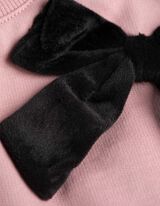 Set composto da felpa e leggings - Fiocco applicato - rosa