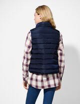 Steppweste - Steppnähte - dunkelblau