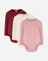 Bodi dugih rukava - Pakovanje od 3