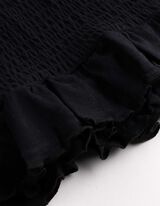 T-shirt - Ourlet coquille - Noir