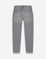 dżinsy - Girlfriend Fit - szary