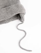 Bommelm&uuml;tze - Fleecefutter - dunkelgrau