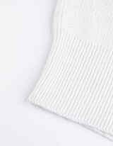 Giacca in maglia - Scollo a V - bianco