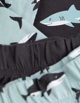 pidžama set od majice i &scaron;ortsa - 2 u pakovanju - tamno-siva