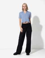 Polo - Col de chemise - Bleu clair