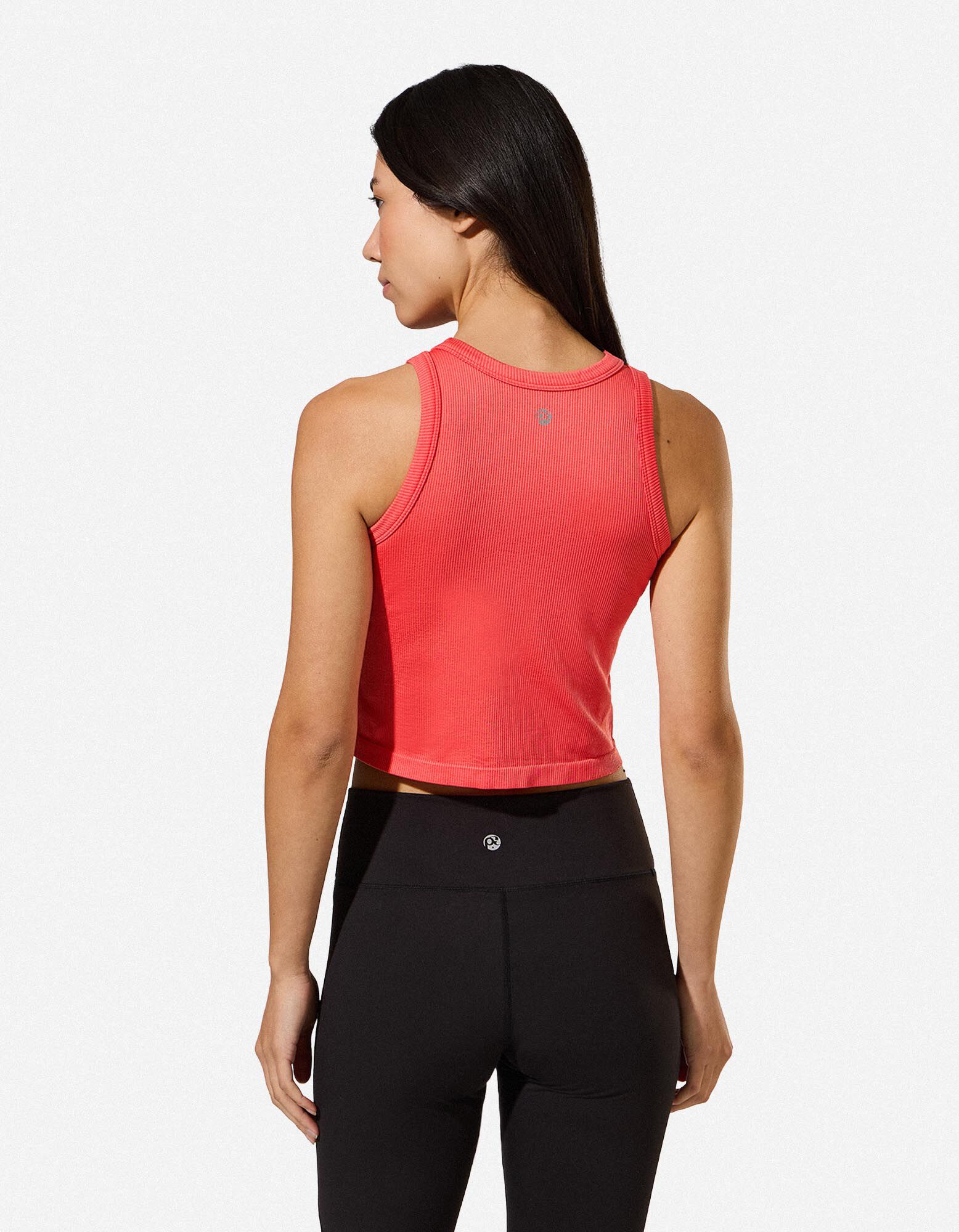 Cropped Top - Nahtlos - Rot