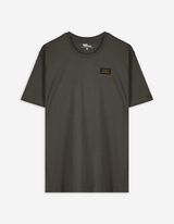 T-Shirt - Labelpatch - dunkelgrün