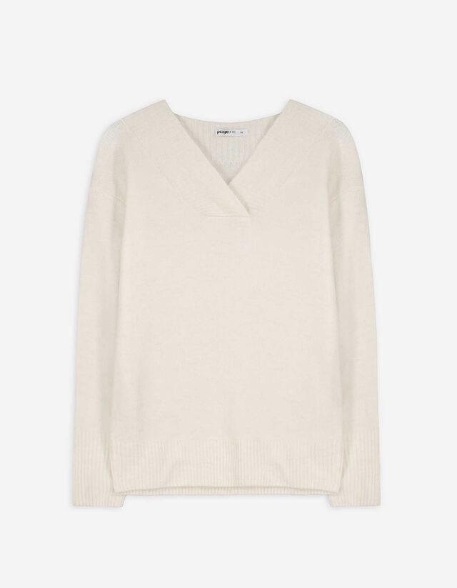 Strickpullover - V-Ausschnitt