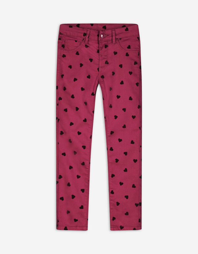 Jeggings - Verstellbare Bundweite - dunkelrot