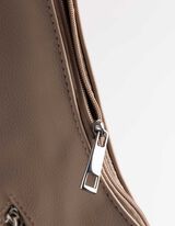 Tasche - Kunstleder - beige