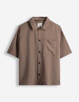 Hemd - einfarbig - Taupe