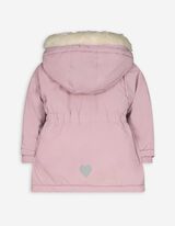 Parka - Abnehmbarer Kunstpelz - lila