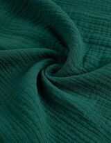 Overhemdblouse - Mousseline - donkergroen