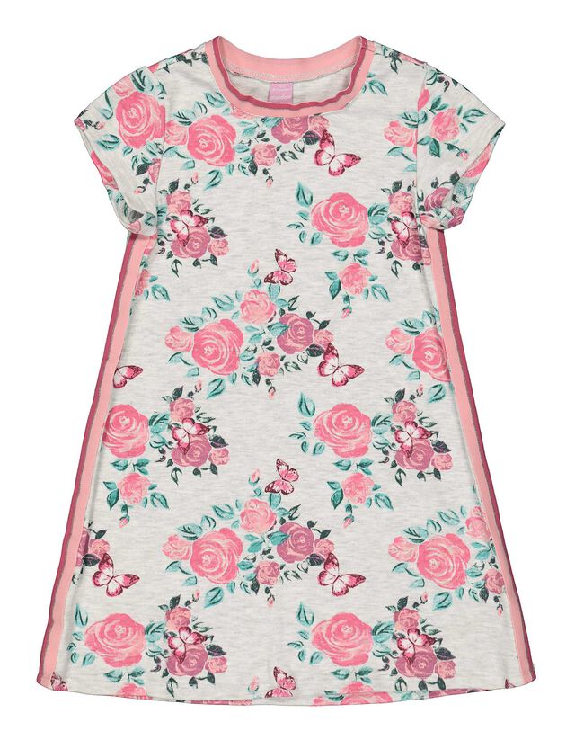 Madchen Kleid Mit Floralem Muster Takko Fashion